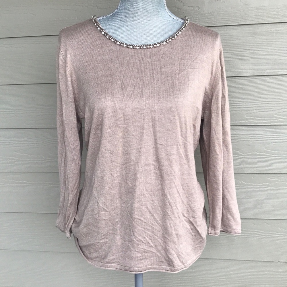 Beige sweater size L new